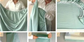 How to fold a fitted sheet How to fold a fitted sheet